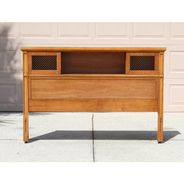 Bring retro flair and functional charm to your space with this Vintage Early 1970s Full Size Bar Headboard, a unique blend...