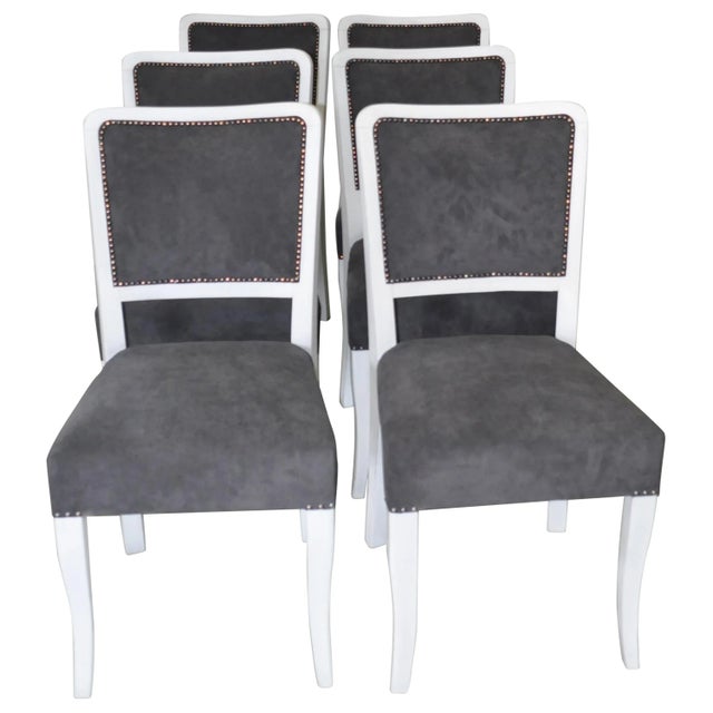 Art Deco Dining Chairs, Set of 6 For Sale - Image 6 of 6