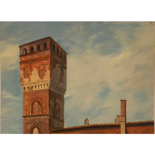 Early 20th Century Italian Landscape Painting For Sale - Image 6 of 7