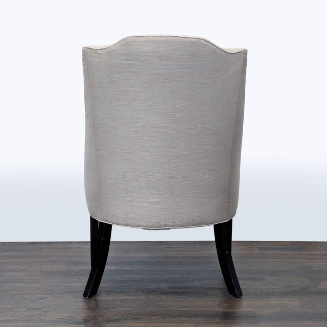 2010s Cisco Bros Lounge Chair With Tufted Back and Dark Wood Legs For Sale - Image 5 of 8