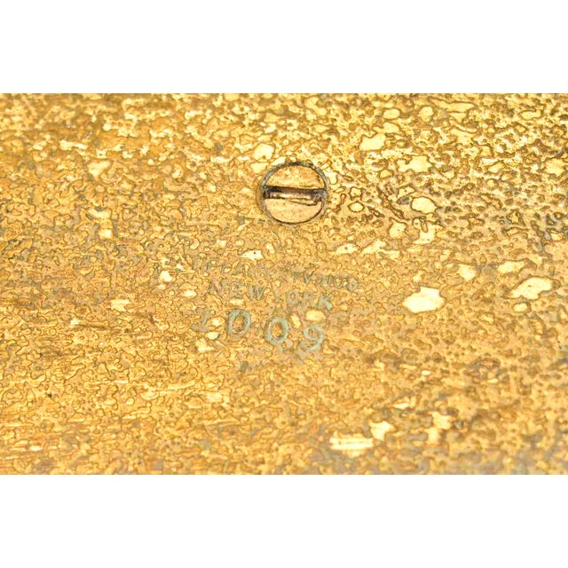 Tiffany Studios New York Zodiac Pattern Bronze Doré Letter Rack For Sale - Image 12 of 14