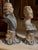 Sky Blue Vintage Japanese Rococo Revival Blue & White Porcelain Busts — Pair For Sale - Image 8 of 10