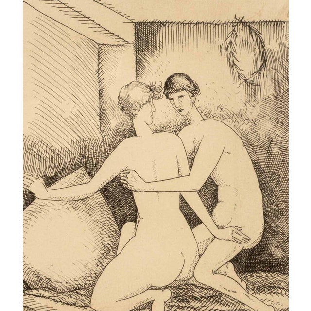 Figurative Jean-Emile Laboureur "Ovid Amores" Etching For Sale - Image 3 of 6
