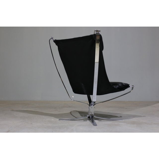 Vatne Møbler Falcon Lounge Chairs attributed to Sigurd Ressel for Vatne Mobler, 1970s, Set of 2 For Sale - Image 4 of 8