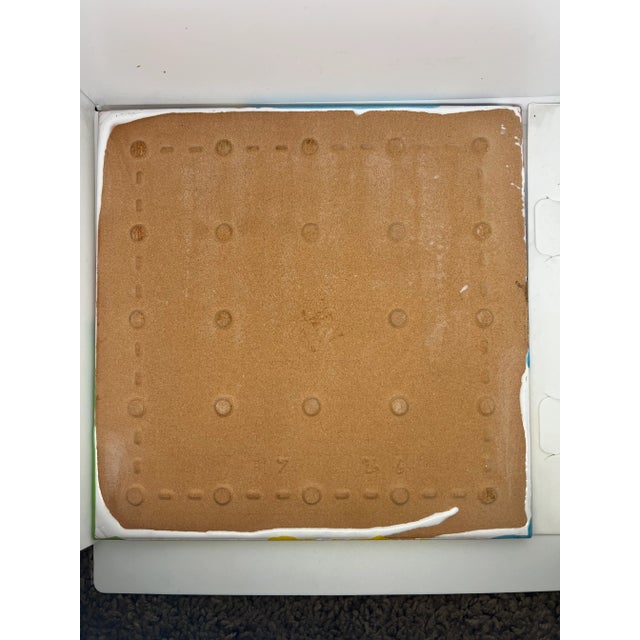 Vintage La Musa Styled Supporto Per Bicottura Made in Italy Sicilian Oranges Glazed Ceramic Hand Painted Tile For Sale - Image 11 of 12