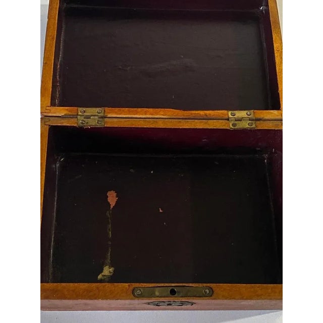 Wood 19th Century France Victorian Jewelry Box in Wood For Sale - Image 7 of 11