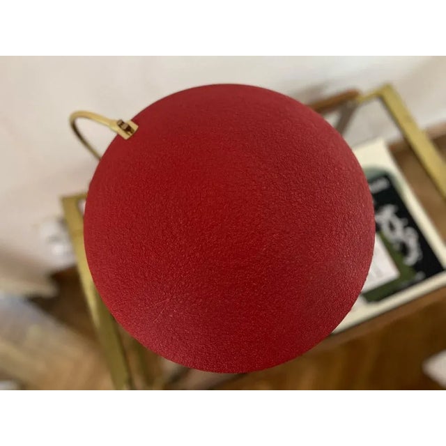 Mid-Century Modern Red Table Lamp from Moletz, 1950s For Sale - Image 3 of 9