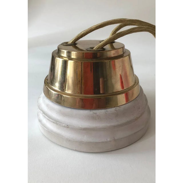 Jugendstil Adjustable Chandelier with White Opal Glass, 1923 For Sale - Image 11 of 14