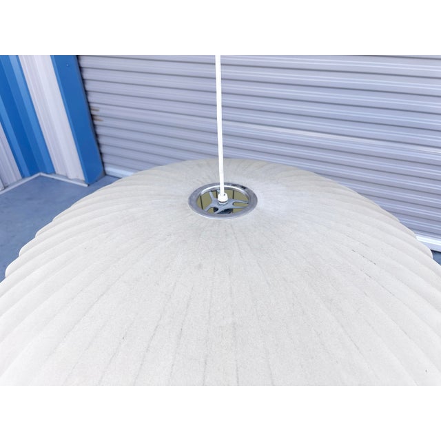 Plastic 1990s Mid-Century Modern Modernica Bubble Pendant Light in White Fiberglass For Sale - Image 7 of 8