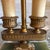 French 1930s Green Onyx & Brass Bouillotte Lamp For Sale - Image 3 of 12