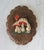 Pair of 1970s oval mushroom wall plaques. No makers mark. Some light age wear. Pictured. Ready to hang.