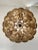 Contemporary Contemporary Gold Florentine Iron Pendant Light For Sale - Image 3 of 7