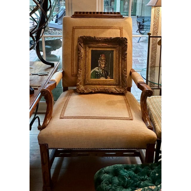 19th Century Portrait of Man Oil Painting, Framed For Sale - Image 9 of 9