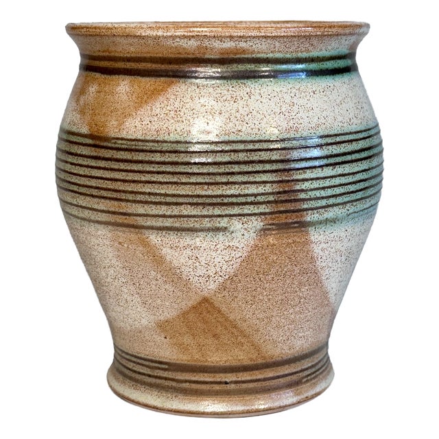 Modernist Studio Ceramic Art Vase from Helma Klett, Germany, 1940s For Sale