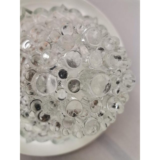 Mid-Century Modern Clear Glass and Metallic Copper Colored Aluminum Hanging Lamp, 1960s For Sale - Image 11 of 14