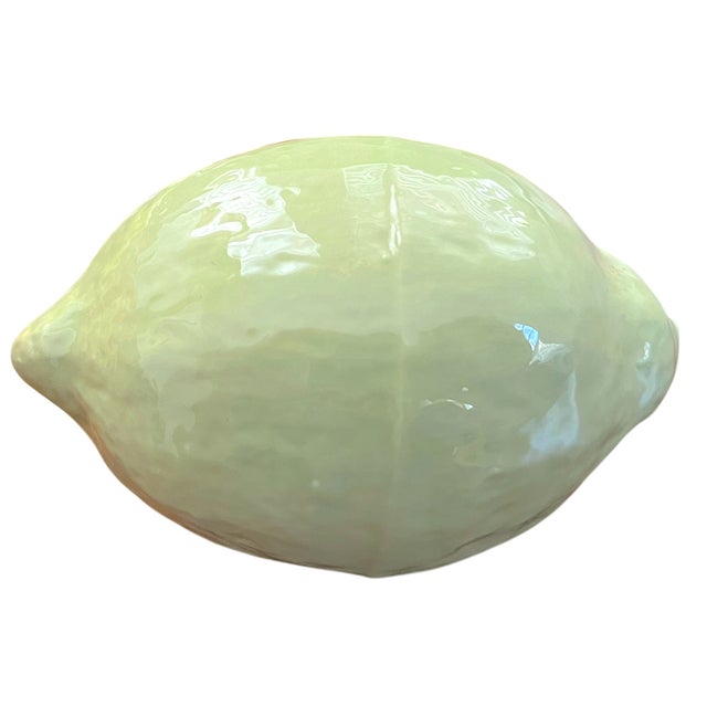 Red Set of 11 Vintage Italian Life-Size Ceramic Fruits – Hand-Painted Trompe L’Oeil Collection, Apples, Oranges, Banana & Strawberries - For Sale - Image 8 of 10