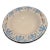 Large Late 20th Century Hand Painted Pottery Blue & White Center Piece Bowl Made in Italy For Sale