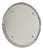 Chromed Metal Wall Mirror, 1960s For Sale