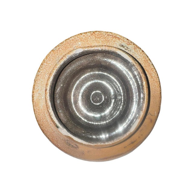 Mid 20th Century Mid 20th Century Portuguese Salt-Glazed Stoneware Lidded Canister by Campos Filhos For Sale - Image 5 of 12