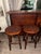 Hand-Tooled Western / Spanish Colonial Style Leather Bar With Matching Barstools- 4 Pieces For Sale - Image 4 of 10