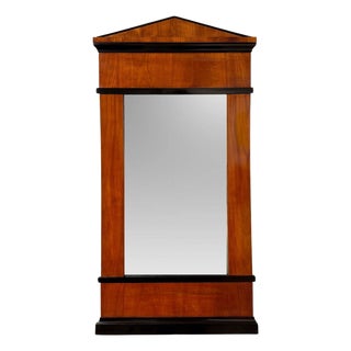 Biedermeier Wall Mirror in Ebonized Cherry Veneer, South Germany, 1820 For Sale