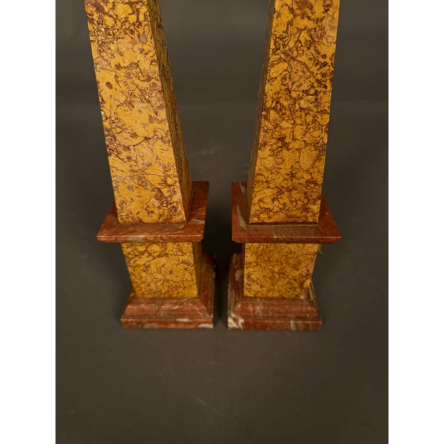Pair of Italian Marble Obelisks, Circa 1890 For Sale - Image 13 of 14