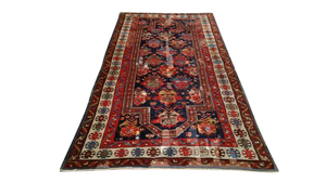 Antique Persian Caucasian Karabagh Hand Knotted Rug - 4′6″ × 8′8″ - Size Cat. 5x7 5x8