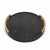 Round Tray in Black Shagreen With Bronze Patina Brass by R&y Augousti For Sale - Image 11 of 11