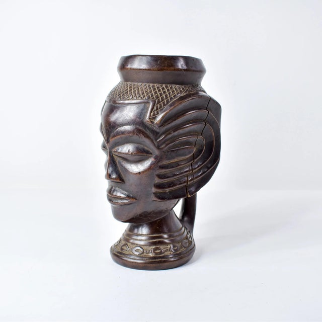 Wood Early 20th Century Kuba Figural Cup For Sale - Image 7 of 12