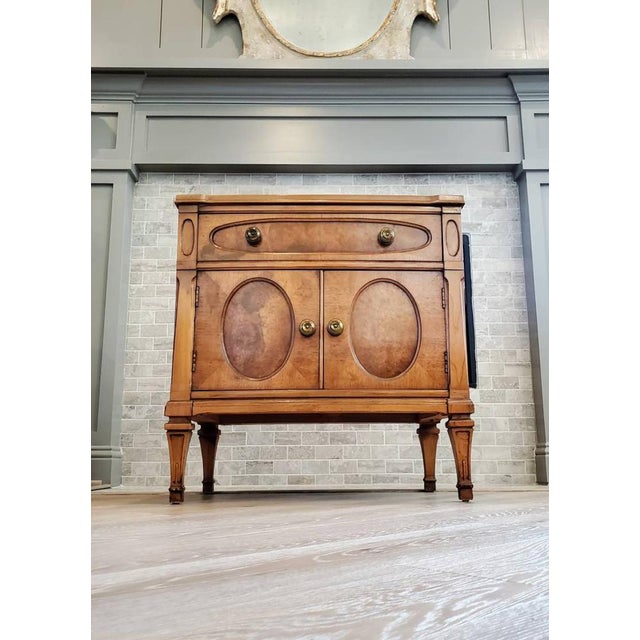 Vintage Mastercraft Burled Maple Bedside Table Chairish