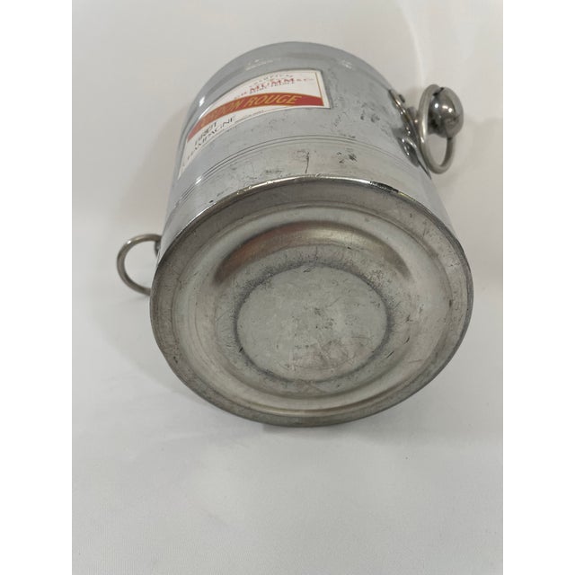 Vintage 1950s French GHMumm Cordon Rouge Champagne Ice Bucket For Sale - Image 10 of 16