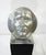 1960s Cast Aluminum Mid Century Face Sculpture Signed Sp 1967 For Sale - Image 5 of 11