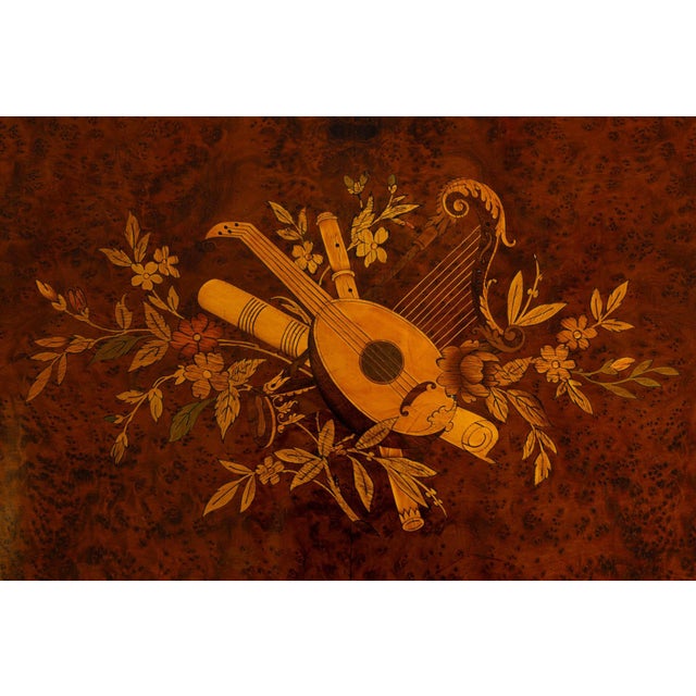 19th Century Marquetry Side Table, 1870s For Sale - Image 4 of 15