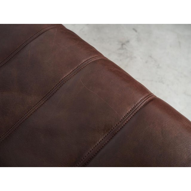 Swiss Brown Leather Sofa from de Sede, 1970s For Sale - Image 10 of 18