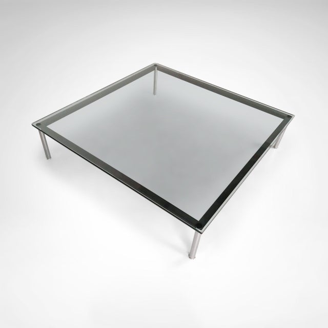 Cassina LC10 Coffee Table by Le Corbusier, Pierre Jeanneret and Charlotte Perriand for Cassina, 1990s For Sale - Image 4 of 7