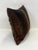 Contemporary Reversible 16” X 16” Premium Brazilian Watusi Cowhide Pillow Cover – Sculptural Spine Composition - Handcrafted by Pablo Sota Designs. For Sale - Image 3 of 11