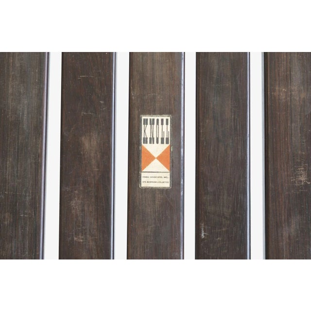 Wood Harry Bertoia Early Solid Rosewood Slat Bench 1951 First Year Production For Sale - Image 7 of 9