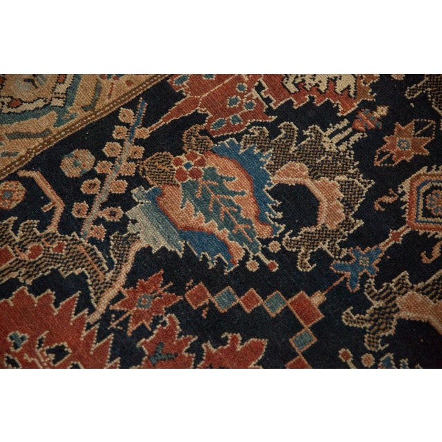 Textile Antique Fine Malayer Rug Runner - 4'3" x 9'10" For Sale - Image 7 of 14
