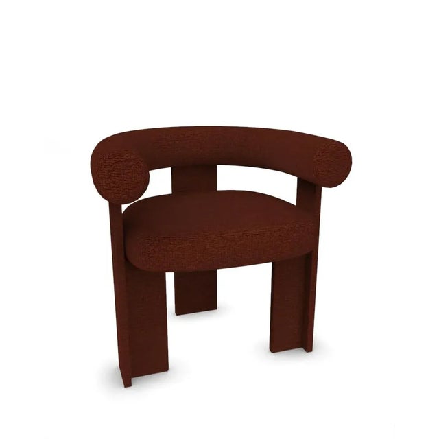 Contemporary Collector Modern Cassette Chair in Wood Fabric by Alter Ego For Sale - Image 3 of 7