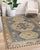 Contemporary 9x12 Luna Kilim Blue Traditional Medallion Hand Knotted Wool Carpet Rug For Sale - Image 3 of 10
