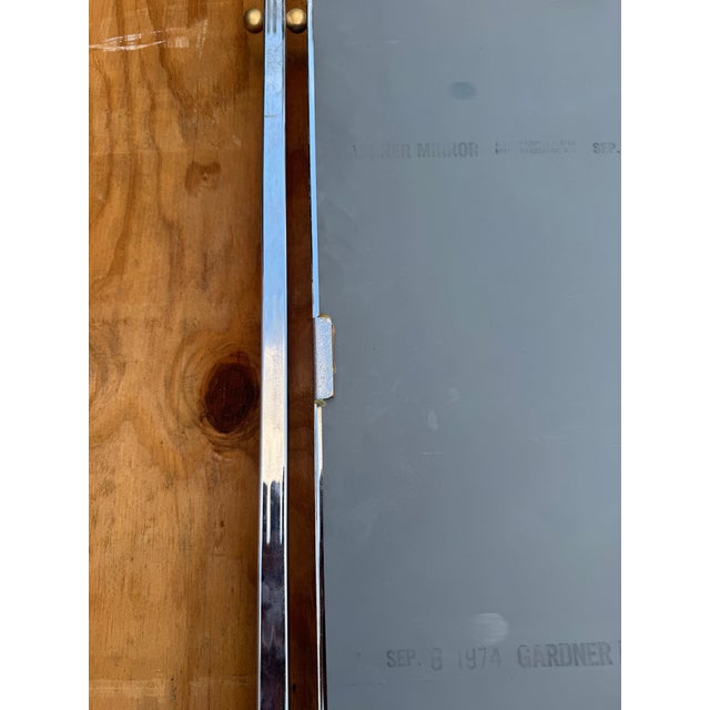 Knockout Falcon Head Claw Foot Fine Detail Cast Gilt Metal Chrome Mirror Gardner 1974 Style of Mason Jansen For Sale - Image 12 of 12