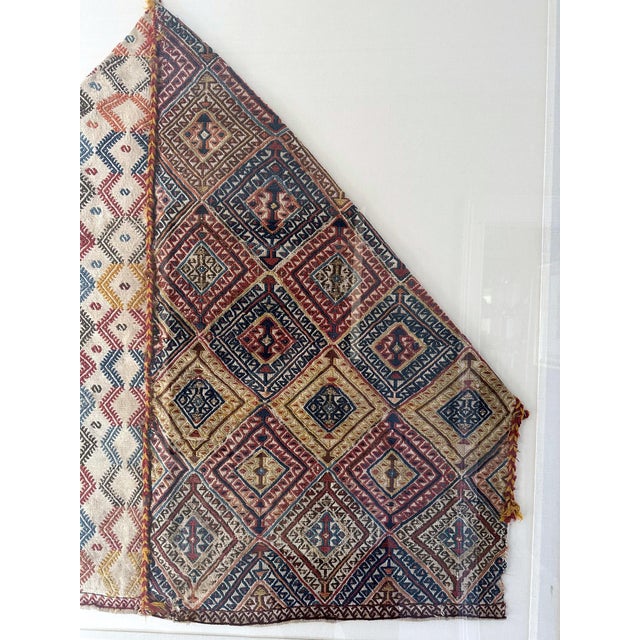 Late 19th Century Framed Antique Woven Anatolian Woven Textile For Sale - Image 5 of 13