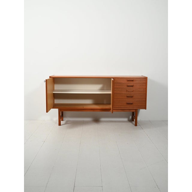 Scandinavian Sideboard with Cantilevered Handles, 1960s For Sale - Image 6 of 13