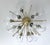 Italian 21st Century Mezzo Satin Brass Clear Murano Flush Mount by Fabio LTD For Sale - Image 3 of 7