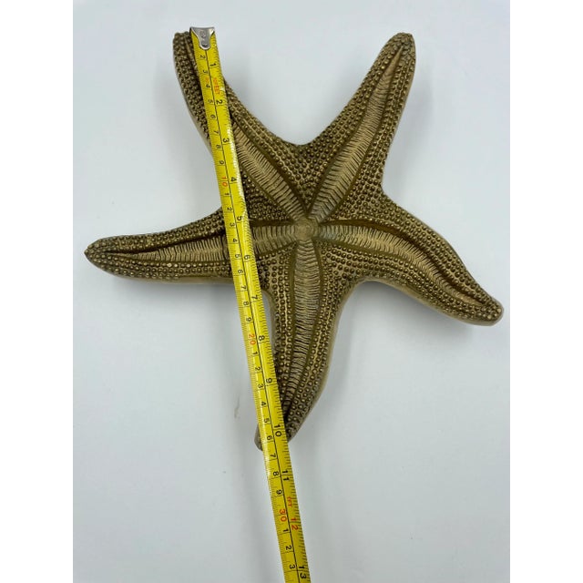 Brass Mid 20th Century Solid Brass Starfish For Sale - Image 8 of 12