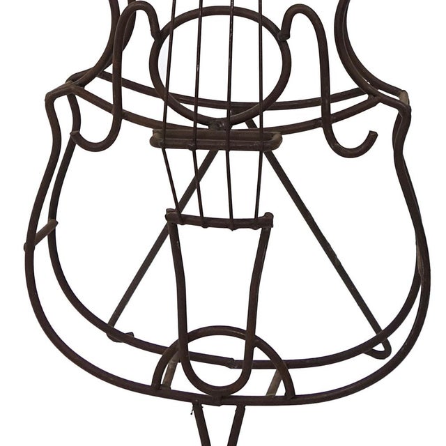 Large Mid-Century Modern Wire Steel Candleholder For Sale - Image 12 of 14