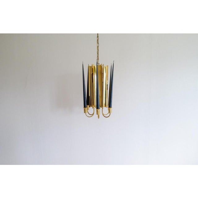 Reflex Pendant Light in Brass by Pierre Forssell for Skultuna, Sweden, 1960s For Sale - Image 11 of 18