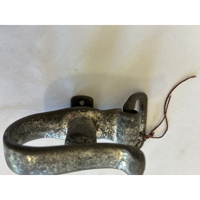 Vintage Metal Swivel Hook Industrial Farm Decor For Sale In Oklahoma City - Image 6 of 8