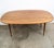 Broyhill Brasilia Mid Century Modern Dining Table Attributed to Broyhill Brasilia Walnut Drop Leaf X2 Oval MCM For Sale - Image 4 of 12