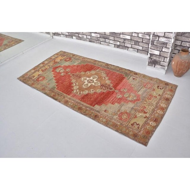 Textile Oushak Vintage Anatolian Carpet For Sale - Image 7 of 10